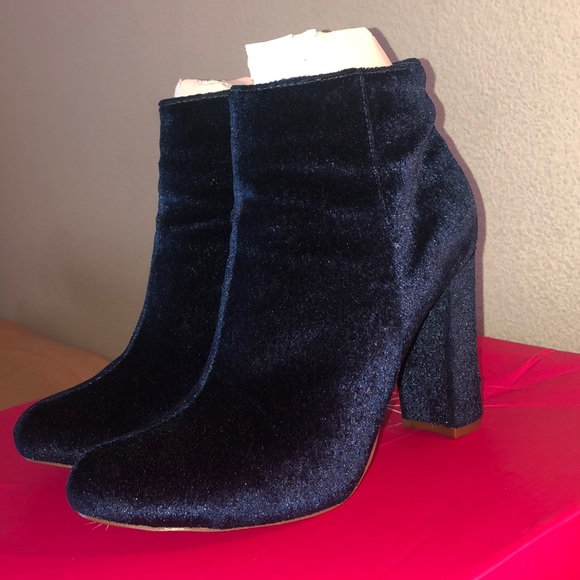 Blue Velvet ankle boots - Picture 5 of 8